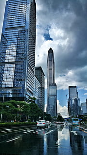 ciudad, lanzadera, caja, arquitectura, estructura construida, exterior del edificio, cielo, edificio de oficinas exterior, edificio, rascacielos, nube - cielo, moderno, transporte, destinos de viaje, día, naturaleza, nadie, altura maxima, agua, viaje, oficina, al aire libre, Distrito financiero, paisaje urbano, 2K, CC0, dominio público, libre de derechos