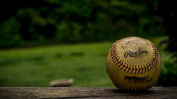 overfladisk, fokus fotografering, baseball, selektiv, Brun, rød, rawlings baseball, lukket, op, Rawlings, bold, baseball - bold, baseball - sport, sport, holdsport, sport og fitness, sportsudstyr, baseball diamant, baseball handske, udendørs, fokus på forgrunden, ingen mennesker, dag, træ - materiale, tæt på, bord, sfære, natur, grøn farve, stilleben, selektiv fokusering, græs, plante, enkelt objekt, 5K, CC0, offentligt domæne, royaltyfrie