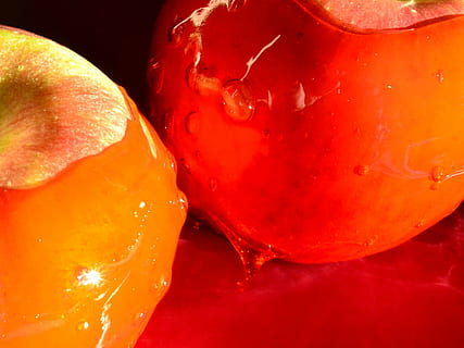 caramels, poma, collita, caure, Festival, vermell, fruita, postres, pal, festa, apple-on-a-stick, dolç, alimentació saludable, benestar, menjar i beguda, menjar, primer pla, frescor, a l'interior, natura morta, pebrot, cap gent, vegetals, pebre, madur, sucós, color taronja, tall, secció transversal, tir de l'estudi, 2K, CC0, domini públic, lliure de regalies