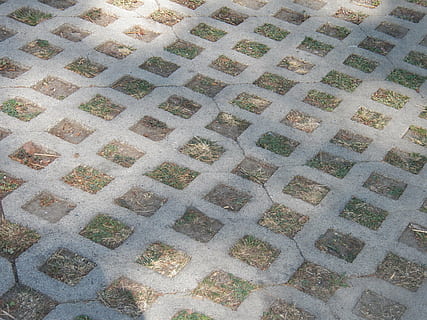 Auffahrt, quadratische Blöcke, Muster, Fußweg, Vollbild, Hintergründe, High Angle View, keine Leute, gestalten, Geometrische Figur, Design, Wiederholung, Bodenbelag, Stein, texturiert, Natur, Tag, stein material, solide, Pflasterstein, Straße, draußen, Fliesenboden, 4K, CC0, gemeinfrei, lizenzfrei
