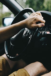 driving, car, Man, drink, male, inside, car interior, land Vehicle, transportation, human Hand, steering Wheel, driver, one Person, men, people, road, adult, human body part, motor vehicle, hand, vehicle interior, mode of transportation, real people, focus on foreground, communication, lifestyles, day, finger, 2K