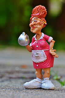 coffee, operation, waitress, funny, figure, control, decoration, drink, restaurant, bar, bistro, cafe, full length, one person, focus on foreground, real people, front view, day, lifestyles, leisure activity, representation, human representation, women, child, childhood, outdoors, nature, females, casual clothing, smiling, holding, 4K, CC0, public domain, royalty free