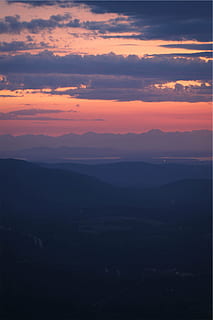 sunset poster, silhouette, mountain, cloudy, sky, sunset, dusk, pink, clouds, mountains, dark, nature, scenics, tranquil scene, beauty in nature, tranquility, landscape, scenics - nature, cloud - sky, orange color, idyllic, environment, no people, mountain range, non-urban scene, outdoors, majestic, dramatic sky, romantic sky, 1080P, CC0, public domain, royalty free