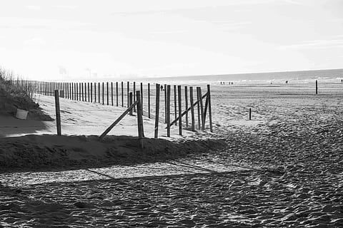 platja, perdut, sorra, mar, vacances, naturalesa, cel, festa, Costa, paisatge, onada, aigua, terra, escena tranquil·la, tranquil·litat, escenics - natura, dia, bellesa a la natura, horitzó, material de fusta, tanca, límit, cap gent, barrera, escena no urbana, post de fusta, publicació, horitzó sobre l’aigua, a l'aire lliure, 4K, CC0, domini públic, lliure de regalies