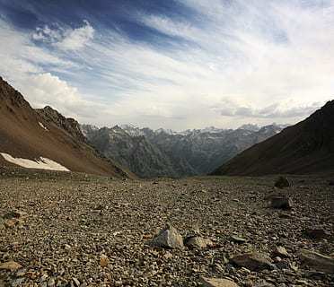 elbrus, hora, výška, Příroda, hory, lezení, mraky, krajina, kabardino-balaria, nebe, scenics - příroda, mrak - nebe, životní prostředí, klidné scény, krása v přírodě, pohoří, klid, mimoměstské scény, den, idylický, přistát, dálkový, nikdo, pevný, Skála, venku, klimatu, suché podnebí, 4K, CC0, veřejná doména, bez autorských práv