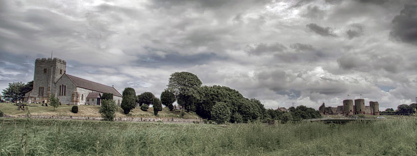 paisatge, núvols, castell, herba, vell, Església, patrimoni, arquitectura, cel, ghw, núvol - cel, planta, estructura construïda, medi ambient, naturalesa, exterior de l'edifici, arbre, història, edifici, el passat, núvol, cap gent, terra, dia, a l'aire lliure, ominós, 4K, CC0, domini públic, lliure de regalies