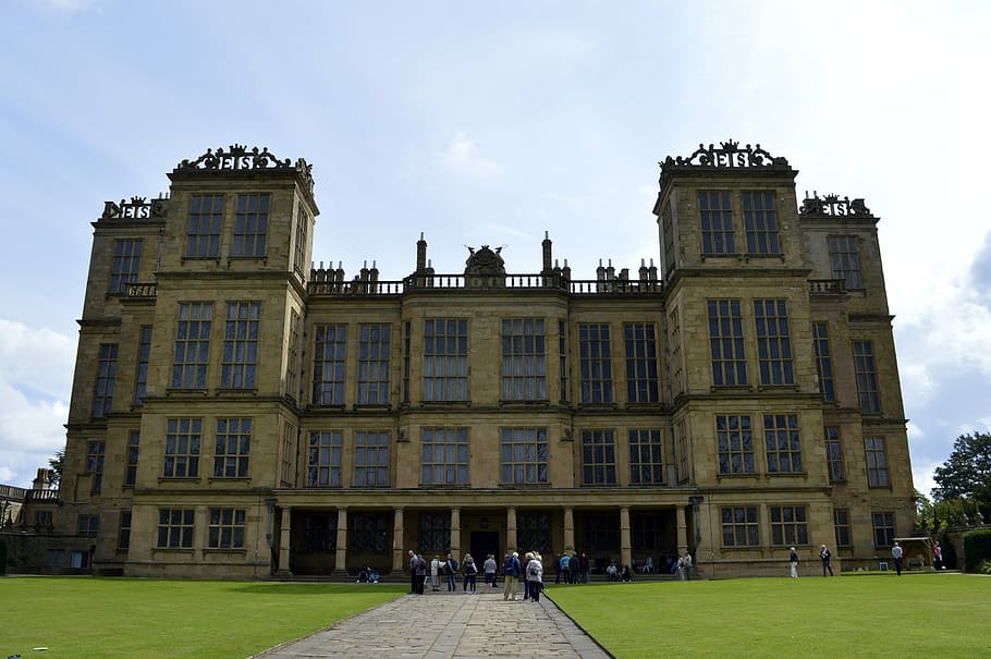 sala Hardwick, Hardwick, tudor, arquitectura, finestres, històric, bess, sala, edifici, patrimoni, segle, casa, país, vell, residència, majestuós, estructura, turisme, jardins, Anglaterra, derbyshire, elizabethan, anglès, senyoreta, britainbritish, estructura construïda, exterior de l'edifici, cel, naturalesa, destinacions de viatge, el passat, història, vista d’angle baix, façana, herba, núvol - cel, ciutat, dia, a l'aire lliure, persones incidentals, viatjar, finestra, govern, 5K