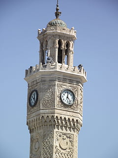 Izmir, temps, torre, rellotge, arquitectura, Torre del Rellotge, lloc famós, Londres - Anglaterra, arquitectura i edificis, Anglaterra, UK, estructura construïda, blau, història, exterior de l'edifici, vista d’angle baix, cel, cel clar, destinacions de viatge, naturalesa, el passat, cap gent, turisme, viatjar, dia, creença, columna arquitectònica, 4K, CC0, domini públic, lliure de regalies