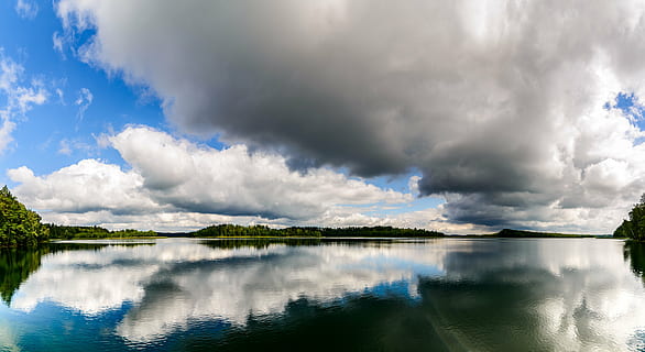 blue, cloud, clouds, cloudscape, coastline, dawn, dramatic, green, lake, landscape, outdoors, reflection, river, scenery, scenic, storm, summer, sun, sunset, travel, tree, water, weather, nature, cloud - Sky, sky, scenics, forest, environment, beauty in nature, scenics - nature, no people, sunlight, tranquility, tranquil scene, power in nature, reflection lake, 8K