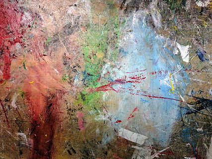 flerfarvet abstrakt maleri, maling, splatter, baggrund, rod, kunstner, abstrakt, multi farvet, fuld ramme, baggrunde, ingen mennesker, dag, tæt på, natur, udendørs, tekstureret, murbygningsfunktion, kreativitet, mønster, Kunst og håndværk, forvitret, gammel, bygget struktur, metal, dårlig stand, vand, 4K, CC0, offentligt domæne, royaltyfrie