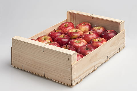 boks, beholder, træ, parti, mad, mad og drikke, sund kost, velvære, kurv, kasse, frugt, friskhed, rød, stor gruppe af objekter, kasse - container, træ - materiale, æble - frugt, ingen mennesker, stilleben, fuld, indendørs, studio skud, moden, bakke, 5K, CC0, offentligt domæne, royaltyfrie