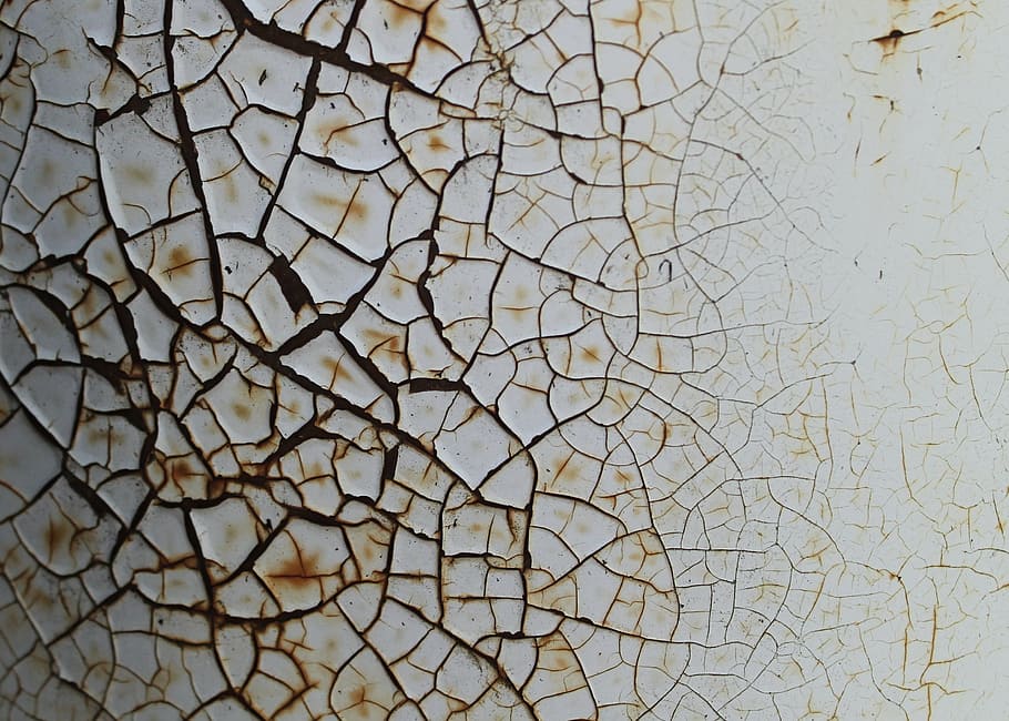 bílý kovový povrch, Pozadí, textura, rez, textury pozadí, pozadí a textury, vinobraní, grunge, letitý, výstřední, retro, celý rám, vzor, texturou, nikdo, prasklý, detail, Příroda, suchý, vysoký úhel pohledu, den, venku, otázky životního prostředí, sucho, přírodní vzor, abstraktní, strom, architektura, scenics - příroda, suché podnebí, klimatu, 2K