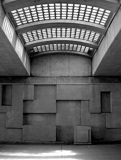 podjezd, Chicago, architektura, stavba, vzor, nikdo, uvnitř, budova, den, strop, svítí, nástěnný prvek, přeprava, osvětlovací zařízení, opakování, v řadě, design, celý rám, zeď, oblouk, 2K, CC0, veřejná doména, bez autorských práv