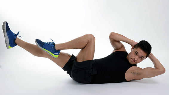 man exercising, abdominal, abs, exercise, body, fitness, men, sport, exercising, muscular Build, people, adult, healthy Lifestyle, caucasian Ethnicity, males, sports Clothing, full length, white background, studio shot, indoors, one person, mid adult, lifestyles, clothing, effort, cut out, black color, strength, 2K, CC0, public domain, royalty free