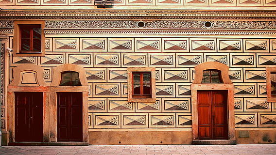 muro dipinto di marrone, Marrone, dipinto, parete, architettura, architettura ed edifici, vecchio, culture, posto famoso, esterno dell'edificio, porta, struttura costruita, facciata, Entrata, modello, chiuso, giorno, nessuno, arco, costruzione, legno - materiale, sicurezza, design, protezione, all'aperto, finestra, 2K, CC0, dominio pubblico, privo di copyright