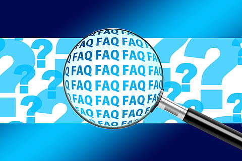faq illustration, magnifying, glass, faq, questions, often, help, support, problem solution, response, magnifying glass, magnification, request, question mark, blue, data, communication, business, connection, internet, computer network, no people, finance, close-up, technology, text, wireless technology, indoors, puzzle, choice, symbol, corporate business, blue background, global communications, 5K, CC0, public domain, royalty free