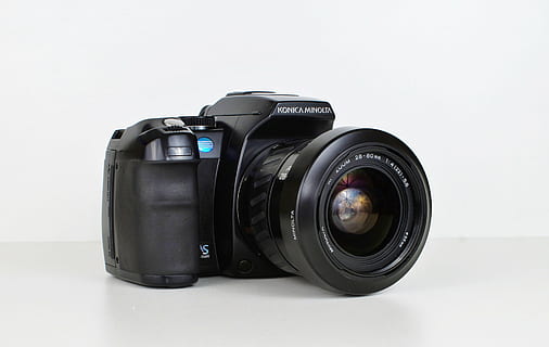 Câmera, konica, minolta, câmera antiga, câmera fotografica, fotografia, luz do flash, digital, câmera digital, dynax 5 d, velho, foto, temas de fotografia, câmera - equipamento fotográfico, único objeto, cor preta, tecnologia, ninguém, o negócio, fundo branco, indústria cinematográfica, fechar-se, lente - instrumento óptico, equipamento fotográfico, tiro do estúdio, lente - olho, Indústria de eletrônicos, dentro de casa, equipamento, copie o espaço, moderno, indústria, Cortar fora, câmera slr, equipamento elétrico, câmera de vídeo doméstico, limpar \ limpo, 4K, CC0, domínio público, royalty free