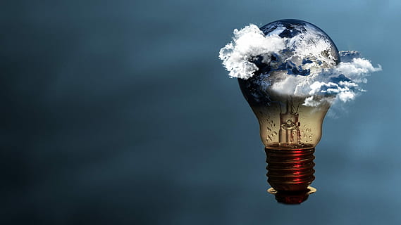Birne, Manipulation, Welt, Studioaufnahme, kopieren sie platz, farbiger Hintergrund, drinnen, keine Leute, Rauch - physische Struktur, einzelnes Objekt, Blau, Nahansicht, Natur, die Glühbirne, Kommunikation, wolke - himmel, Finanzen, Metall, Geschäft, Warnschild, Blauer Hintergrund, digitaler Verbund, Stillleben, 1080P, CC0, gemeinfrei, lizenzfrei