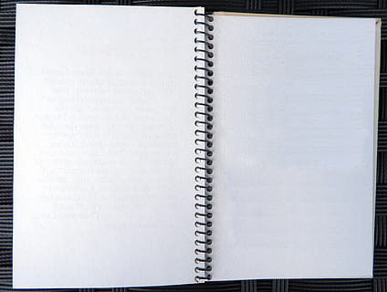 quaderno a spirale bianca, diario, taccuino, gli appunti, annotare, partire, carta, albo, libro, bloc notes, spirale, pagina, foglio, vuoto, sfondi, formazione scolastica, copia spazio, quaderno a spirale, nessuno, avvicinamento, in casa, Colore bianco, classificatore ad anelli, forniture per ufficio, ufficio, fotogramma intero, girato in studio, Messaggio, 1080P, CC0, dominio pubblico, privo di copyright