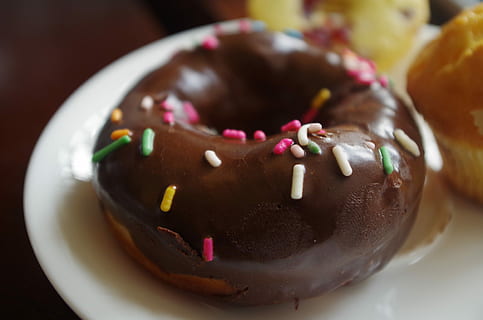 donuts, dessert, dim sum, mad, chokolade, kage, gourmet, sødt mad, snack, donut, bagværk, slik, tæt på, usund spisning, friskhed, mad og drikke, glasur, bageri, indendørs, ingen mennesker, sød, overbærenhed, fristelse, drysser, klar til at spise, bagt, stilleben, fest, pynt, chokoladekage, 4K, CC0, offentligt domæne, royaltyfrie