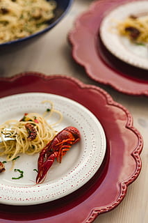 dinner, seafood pasta, crayfish, red, wine, table, decorated, roses, Fancy, seafood, pasta, red wine, elegant, octopus, food, gourmet, plate, meal, freshness, food And Drink, crockery, vegetable, healthy Eating, close-up, cooked, lunch, spice, no people, indoors, ready-to-eat, italian food, still life, wellbeing, high angle view, kitchen utensil, spaghetti, eating utensil, serving size, temptation, 5K, CC0, public domain, royalty free