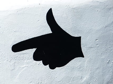 hand, directory, direction, show, leading the way, pistol, one animal, animal, black color, no people, wall - building feature, animal themes, vertebrate, day, cat, nature, white color, sunlight, outdoors, close-up, feline, domestic cat, mammal, silhouette, animal wildlife, wall, mouth open, whisker, 4K, CC0, public domain, royalty free