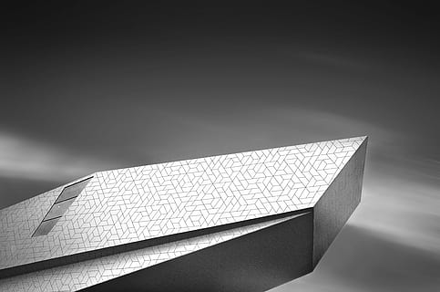 architectural, photography, structure, cloudy, sky, building, architecture, abstract, pattern, corner, no people, single object, copy space, close-up, studio shot, creativity, gray, paper, metal, shadow, indoors, shape, design, art and craft, craft, nature, sunlight, simplicity, folded, silver colored, steel, 4K, CC0, public domain, royalty free