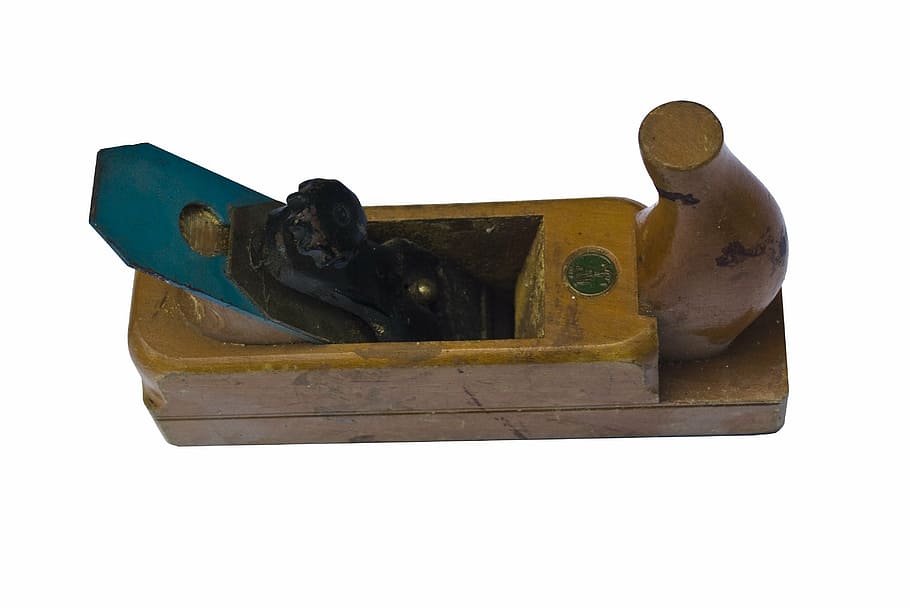 pialla, strumento, legna, sfondo bianco, girato in studio, in casa, ritagliare, legno - materiale, copia spazio, nessuno, singolo oggetto, vecchio, avvicinamento, natura morta, antico, arte e artigianato, arrugginito, obsoleto, rappresentazione, storia, in stile retrò, Marrone, 4K