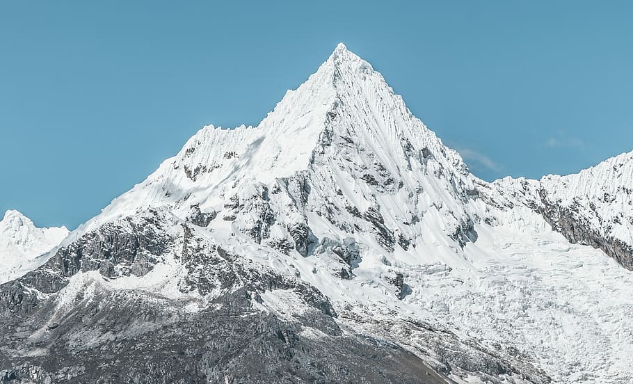 montagna, coperto, la neve, giorno, aereo, fotografia, bianca, picco, vertice, Innevato, inverno, paesaggio, cima della montagna, acuto, bordo, alto, altezza, altitudine, cielo blu, escursioni a piedi, all'aperto, escursione, freddo, ghiaccio, temperatura fredda, scenics - natura, montagna innevata, picco di montagna, catena montuosa, cielo, bellezza nella natura, cielo sereno, natura, sport, ambiente, avventura, soleggiato, esplorazione, destinazioni di viaggio, nessuno, 4K