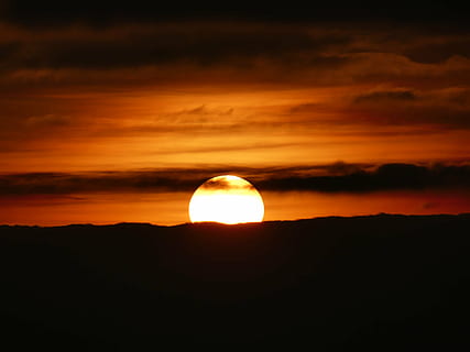 tramonto, sole, cielo, rosso, Lavello, di, palla solare, ultimi bagliori, bellezza nella natura, nuvola - cielo, scenics - natura, colore arancione, la tranquillità, scena tranquilla, silhouette, natura, idilliaco, luce del sole, nessuno, all'aperto, cerchio, ambiente, maestoso, forma geometrica, spazio, eclisse, illuminata, 4K, CC0, dominio pubblico, privo di copyright