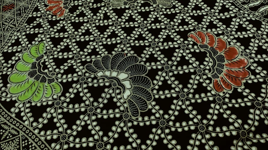batik, patrimoni tradicional, indonèsia, art java, ètnic, material, fulls, impressió, gent, art, desgast, color, patró, estil, fons, fons de pantalla, primer pla, cap gent, motiu floral, a l'interior, tèxtil, Color blanc, marc complet, disseny, naturalesa, art i artesania, artesania, decoració, full, centrar-se en primer pla, repetició, planta, color negre, part de la planta, fons negre, 5K