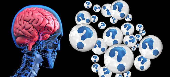 illustration du cerveau humain, cerveau, point d'interrogation, alzheimer, démence, robot, cyborg, Android, robotique, vers l'avant, intelligence artificielle, bleu, argent, isolé, sci fi, science fiction, en forme, visage, vue, profil, numérisation, nul, un, Payer, l'Internet, www, système de numérotation, Sécurité, système binaire, ordinateur, réseau, numérique, transfert de données, réseau social, fond noir, partie du corps humain, cerveau humain, partie du corps, La technologie, prise de vue en studio, anatomie, personnes, santé et médecine, à l'intérieur, choix, tête humaine, contemplation, grand groupe d'objets, coupé, la coopération, lien, la communication, complexité, 2K, CC0, domaine public, libre de droits