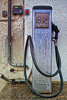 equipment, technology, performance, old, industry, retro, petrol stations, gas pump, gasolin, petrol, refueling, fuel pump, no people, metal, connection, fuel and power generation, filling, gas station, rusty, gasoline, day, wall - building feature, fossil fuel, close-up, control, abandoned, architecture, outdoors, electrical equipment, 4K, CC0, public domain, royalty free