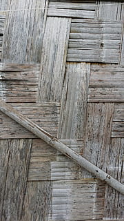 bamboo, wall, pattern, texture, asia, laos, traditional, woven, handiwork, wood - material, architecture, no people, built structure, day, wood, textured, old, outdoors, full frame, backgrounds, weathered, house, plank, close-up, high angle view, abandoned, 1080P, CC0, public domain, royalty free