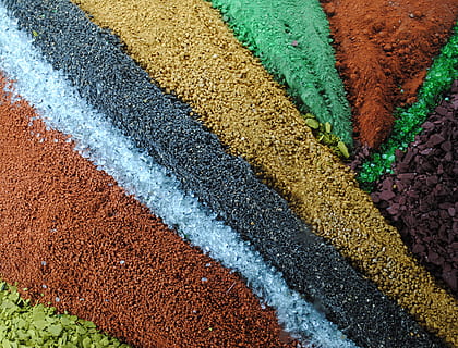 estrutura, desenhando, azul, ocre, verde, Castanho, arte, capital da cultura, exibição, Marselha, França, ninguém, estrada, quadro completo, visão de alto ângulo, dia, multi colorido, cor verde, origens, fechar-se, texturizado, marcação, ao ar livre, marcação de estrada, transporte, placa, esporte, símbolo, rua, cor branca, linha divisória, 2K, CC0, domínio público, royalty free