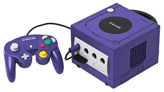 Purper, Nintendo Gamecube, troosten, controleur, spelcomputer, computer spel, spelen, nintendo, gamecube, computer, elektronica, vermaak, speelgoed voor kinderen, technologie, uitknippen, verbinding, communicatie, driedimensionaal, wetenschap, kunst cultuur en entertainment, blauw, elektriciteit, elektrische apparatuur, Draadloze technologie, industrie, kabel, televisietoestel, uitrusting, ontwerp, vorm, internet, stroomvoorziening, computer pictogram, video-, 2K, CC0, publiek domein, royaltyvrij