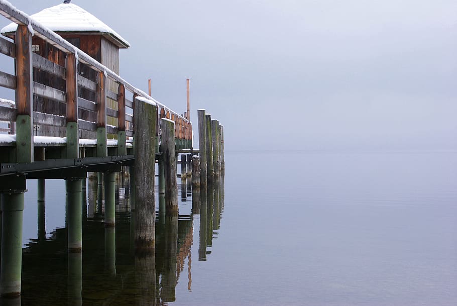 vinter, sø, web, kold, sne, tåge, vinterlige, Frosset, vinter sø, frost, tid på året, vinterdrøm, vand, arkitektur, bygget struktur, havnefronten, hav, ingen mennesker, himmel, natur, bygning udvendig, rolig scene, dag, afspejling, ro, træ - materiale, scenics - natur, mole, bygning, skønhed i naturen, udendørs, træ post, 4K