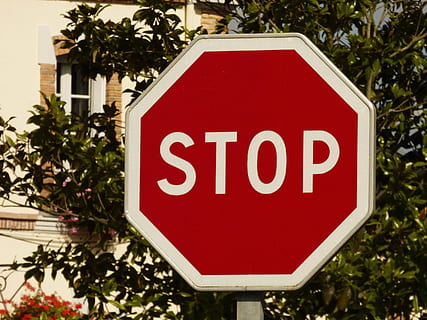 Červené, bílý, stop, značení, panel, provoz, silnice, dopravní značka, indikace, text, podepsat, sdělení, západní skript, stopka, strom, rostlina, velké písmeno, Příroda, nikdo, vedení, varovná cedule, informace, den, detail, stop - jediné slovo, venku, zpráva, 2K, CC0, veřejná doména, bez autorských práv