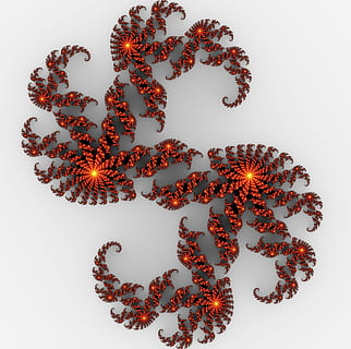 fractal, grafics d'ordinador, color, misterisch, resum, creatiu, fantasia, estructura, tir de l'estudi, fons blanc, a l'interior, cap gent, creativitat, natura morta, il·luminat, gran grup d'objectes, text, ordre, arranjament, directament a sobre, color taronja, comunicació, nombre, abundància, vista d’angle alt, primer pla, menjar i beguda, 2K, CC0, domini públic, lliure de regalies