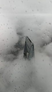 landskab, regn, shanghai verden, finansiel, centrum, Kina, bygning, skyskraber, Sky, tåge, vand, natur, ingen mennesker, sky - himmel, dag, kold temperatur, himmel, vinter, udendørs, glas - materiale, afspejling, ro, skønhed i naturen, sne, bygget struktur, Frosset, dækker, lille, 4K, CC0, offentligt domæne, royaltyfrie