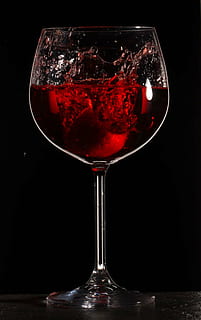 claro, copa de vino de tallo largo, rojo, líquido, chapoteo, vino, beber, vaso, Copa de vino, salpicaduras, soltar, movimiento, comida, alcohol, vino tinto, refresco, fondo negro, comida y bebida, foto de estudio, equipo doméstico, adentro, nadie, naturaleza muerta, de cerca, 1080P, CC0, dominio público, libre de derechos