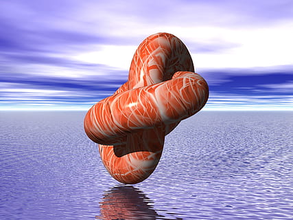 odbicie, renderowanie, 3d, niebo, morze, geometria, woda, chmura - niebo, kolor pomarańczowy, Natura, piękno natury, horyzont nad wodą, scenics - natura, dzień, spokój, żadnych ludzi, spokojna scena, nabrzeże, na dworze, horyzont, idylliczny, zachód słońca, fioletowy, 2K, CC0, domena publiczna, darmowe zdjęcia