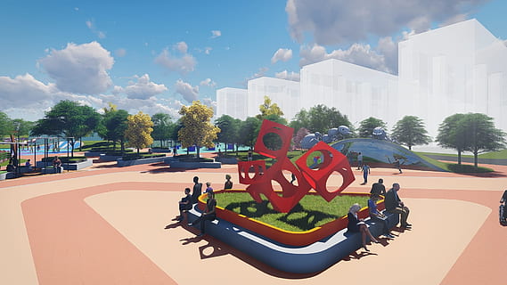 rendus communautaires, la perspective, partiel, ciel, architecture, nuage - ciel, extérieur du bâtiment, ville, la nature, structure construite, groupe de personnes, journée, personnes, plante, arbre, en plein air, personnes accessoires, Hommes, sport, extérieur d'immeuble de bureaux, lumière du soleil, gratte ciel, Vrais gens, 1080P, CC0, domaine public, libre de droits