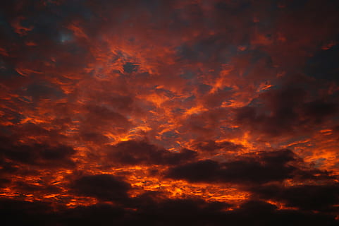 photo, sky, sunset, sunlight, sunbeam, vibrant, cloud, storm, view, day, red, sunrise, dramatic, horizontal, yellow, bright, majestic, night, orange, light, summer, dusk, stratosphere, sun, twilight, fluffy, colored, abstract, dark, meteorology, heaven, climate, wind, gold, color, weather, descriptive, beauty, outdoors, overcast, dawn, smoke, scene, beautiful, background, space, nature, heat, idyllic, pattern, cloudscape, abstract backgrounds, dramatic sky, orange color, backgrounds, heat - temperature, cloud - sky, burning, beauty in nature, scenics - nature, no people, tranquility, tranquil scene, ominous, 5K, CC0, public domain, royalty free