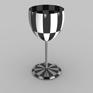 Chalice, Chequered, 3D, Model, Check, 3d, model, checked, design, graphical, geometric, pattern, cup, glass, silver - metal, silver colored, reflection, alcohol, food and drink, celebration, studio shot, white background, no people, drink, indoors, refreshment, still life, single object, gray background, wealth, close-up, luxury, household equipment, glass - material, transparent, gray, precious gem, 1080P, CC0, public domain, royalty free