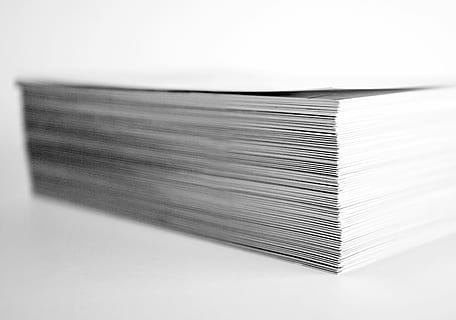 stack of prints, close, shot, white, paper lot, paper, print, stack, ream, large group of objects, close-up, indoors, no people, publication, education, document, business, copy space, still life, file, white background, book, abundance, selective focus, studio shot, wisdom, paperwork, searching, 2K, CC0, public domain, royalty free