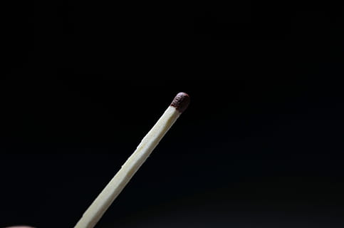 Match, Focus, Background, Style, black, space, macro, objects, large, closeup, black background, matchstick, wood - material, studio shot, close-up, no people, indoors, match - lighting equipment, flame, copy space, single object, still life, burnt, lighting equipment, focus on foreground, two objects, cut out, standing out from the crowd, smoke - physical structure, wood, 2K, CC0, public domain, royalty free