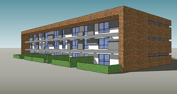 costruzione, rendere, dipingere, architettura, moderno, struttura costruita, esterno dell'edificio, finestra, illustrazione, design, industria di costruzioni, facciata, Casa, quartiere residenziale, città, proprietà di casa, attività commerciale, persone, cielo, blu, edificio per uffici esterno, all'aperto, natura, vetro - materiale, sviluppo abitativo, appartamento, caratteristica dell'edificio, 2K, CC0, dominio pubblico, privo di copyright