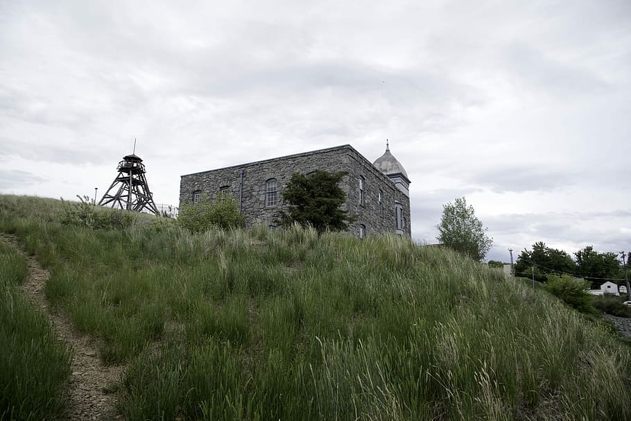 Steingebäude, thront, Hügel, Feuerturm, Stein, Gebäude, helena, Wolken, Gras, Montana, gemeinfrei, Architektur und Gebäude, Kirche, alt, die Architektur, Reiseorte, Himmel, keine Leute, verlassen, gebaute Struktur, Haus, heruntergewirtschaftet, Gebäudehülle, Pflanze, wolke - himmel, Natur, Feld, Land, Wachstum, Tag, Geschichte, Baum, grüne Farbe, die Vergangenheit, draußen, 5K