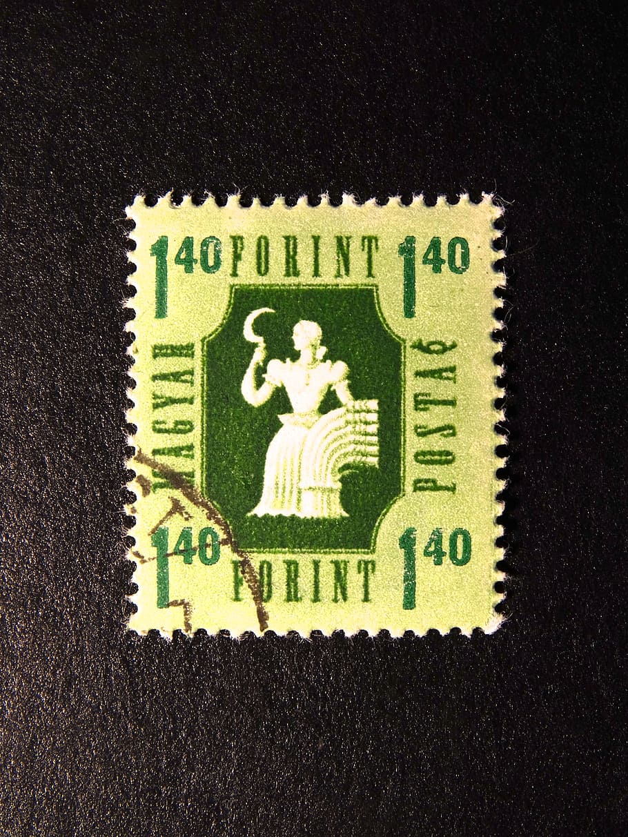 Briefmarke, Post, ptt, Frankierung, Fabrikmarke, huf, keine Leute, Studioaufnahme, Nahansicht, drinnen, grüne Farbe, Kommunikation, schwarzer Hintergrund, einzelnes Objekt, Darstellung, Stillleben, High Angle View, dokumentieren, Tierdarstellung, Kreativität, Text, Textil-, Kunst, 4K